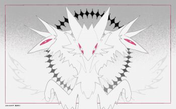 abstract_background animal animal_focus animated animated_gif body_fur body_horror cerberus claws colored_sclera kamikiririp long_tongue lowres monster multiple_heads no_humans open_mouth original pink_sclera solo tongue upper_body white_eyes white_fur