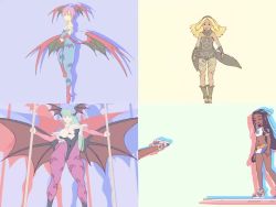 4girls animated ass ballet bouncing_breasts breasts capcom crossover dancing dark-skinned_female dark_skin darkstalkers demon_girl diving diving_board exercising fujii_shingo gravity_daze jumping jumping_jacks kitten_(gravity_daze) large_breasts leotard lilith_(darkstalkers) looping_animation monster_girl morrigan_aensland multiple_crossover multiple_girls nessa_(pokemon) nintendo pokemon pokemon_swsh pole pole_dancing revealing_clothes stripper_pole tagme vampire_savior:_the_lord_of_vampire video