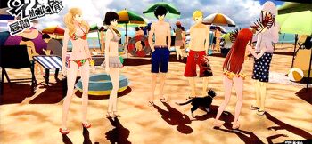 Rule 34 | 10s, animated, animated gif, bikini, persona, persona 5, spoilers, swimsuit