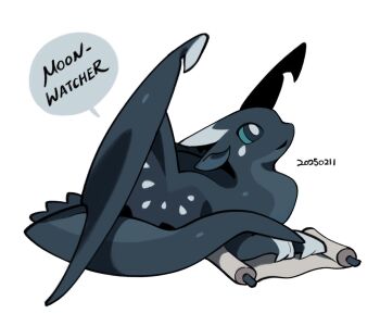 animal_focus bright_pupils character_name chibi chibi_only commentary dated dragon full_body green_eyes hashtag-only_commentary highres horns moonwatcher nightwing_(wings_of_fire) no_humans rehtaef scroll simple_background single_horn sitting solo western_dragon white_background white_pupils wings wings_of_fire