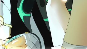 Rule 34 | 1girl, 4me3ba niku, black background, blonde hair, breasts, cleavage, cleavage cutout, clothing cutout, large breasts, long hair, mythra (xenoblade), simple background, sketch, solo, thumbnail collage, xenoblade chronicles (series), xenoblade chronicles 2