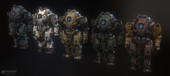 3d alternate_color ammunition_pouch concept_art highres ion_(titanfall_2) machinery mecha no_humans official_art one-eyed pouch respawn_entertainment reverse-jointed_legs robot science_fiction therobbsho thrusters titan_(titanfall) titanfall_(series) titanfall_2