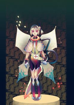 Rule 34 | 1girl, :|, abstract background, absurdres, alternate costume, black bodysuit, black gloves, black hairband, black socks, blue wings, bodysuit, check costume, closed mouth, commentary, commission, gloves, grey background, grey bodysuit, grey shrug, grey socks, grid print, hairband, highres, holding, holding behind back, holding weapon, id jkinaru, kneehighs, large scissors, looking at viewer, medium hair, multicolored bodysuit, multicolored gloves, multicolored shrug, multicolored socks, one side up, orange background, orange bodysuit, orange shrug, protected link, red eyes, red socks, s'yne lokk, scissors, second-party source, shoes, shrug (clothing), socks, solo, standing, straight-on, tate no yuusha no nariagari, transparent wings, two-tone gloves, two-tone shrug, two-tone socks, untranslatable commentary, variant set, vassal sewing set (tate no yuusha no nariagari), weapon, white gloves, white hair, white shoes, wings, yellow bodysuit