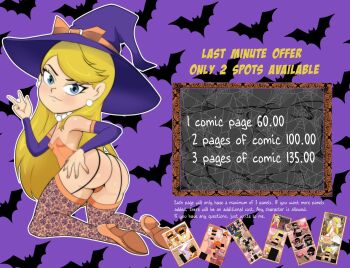 ad ben_10 blonde_hair blue_eyes commission cosplay dc_comics gwen_tennyson hat hi_valker highres justice_league lola_loud loli looking_at_viewer multiple_girls price tanya_degurechaff the_loud_house witch_hat wonder_woman youjo_senki