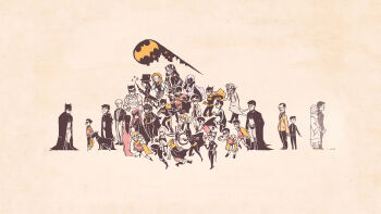 6+boys 6+girls alfred_pennyworth armor barbara_gordon bat_(symbol) batgirl batman batman_(series) batwing batwoman belt bilal_asselah black_bat black_canary black_hair blonde_hair brothers bruce_wayne butler cape carrie_kelley cassandra_cain catwoman chibi coat damian_wayne dark_skin david_zavimbe dc_comics dick_grayson dog domino_mask everyone eye_mask family father_and_daughter father_and_son fishnets ghost glasses goggles goggles_on_head hairband hat highres huntress_(dc) husband_and_wife james_gordon jason_todd kate_kane luke_fox martha_wayne mask multiple_boys multiple_girls multiple_persona necktie nightrunner nightwing oracle oracle_(dc) orange_hair police red_hair red_hood_(dc) red_robin renee_montoya robin_(dc) rope running scarf siblings spoiler_(dc) stephanie_brown talia_al_ghul the_question thomas_wayne tim_drake titus top_hat torisora wand weapon wheelchair zatanna_zatara