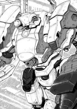 621_(armored_core_vi) armored_core armored_core_vi:_fires_of_rubicon highres loader_4 mecha mecha_focus no_humans pile_bunker robot weapon