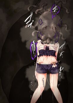 1girl artist_request asphyxiation cameltoe captured empty_eyes erotic_asphyxiation female_ejaculation flat_chest granblue_fantasy interspecies loli midriff mind_control monster panties peeing restrained school_uniform see-through_clothes serafuku tagme tentacles underwear vikala_(granblue_fantasy) vikala_(summer)_(granblue_fantasy) vore wet wet_clothes wet_panties x-ray