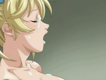 00s 1girl 2005 animated animated_gif bible_black bible_black_only blonde_hair blush breasts changing_room closed_eyes collarbone cum cum_on_body cum_on_breasts cum_on_upper_body facial hair_ornament large_breasts mikimoto nude out-of-frame_censoring school tagme twintails