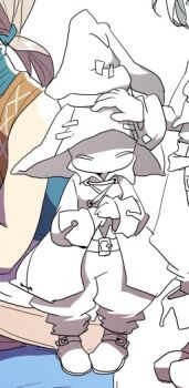 black_mage_(final_fantasy) final_fantasy final_fantasy_ix happy headpat non-web_source vivi_ornitier