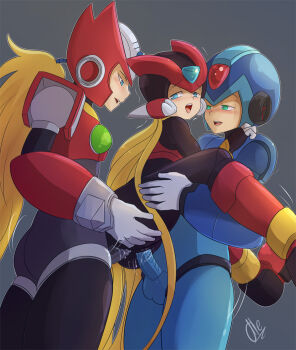 Rule 34 | 1cuntboy, 2boys, allenhime, android, cuntboy, mega man (series), mega man x (series), mega man zero (series), multiple boys, robot, selfcest, x (mega man), yaoi, zero (mega man)