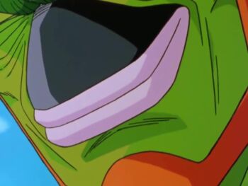 1boy animated cell_(dragon_ball) close-up dragon_ball dragonball_z licking_lips saliva smile sound tagme tongue tongue_out video