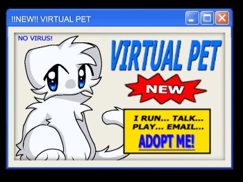 Rule 34 | 1other, animal, animal focus, animated, animated gif, blue eyes, cat, chibi, cr4yolapc, fake ad, looking at viewer, looping animation, malware, no humans, no mouth, sitting, white cat