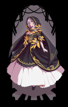 1girl breasts cleavage code_vein highres io_(code_vein) large_breasts tagme white_hair yellow_eyes