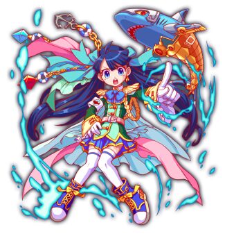 ahoge aiguillette alternate_costume anchor_ornament animal_print anime_coloring ankle_boots aqua_bow aqua_bowtie aqua_eyes aqua_skirt armband artist_request belt belt_buckle blue_footwear blue_gemstone blue_outline blunt_bangs boot_straps boots bow bowtie buckle buttoned_cuffs buttons chain circle_print collar collared_jacket collared_shirt colored_sclera crash_fever curly_ends epaulettes flat_chest footwear_bow forneus_(crash_fever) frilled_sleeves frills full_body game_cg gem gloves gold_buttons gold_chain green_collar green_jacket green_sleeves hair_bow hand_on_own_hip horizontal-striped_thighhighs jacket knees_together_feet_apart lace-up_boots long_hair long_sleeves looking_at_viewer military_jacket military_uniform miniskirt non-humanoid_robot number_print numbered official_alternate_costume official_art open_mouth outline parted_hair pink_belt pleated_skirt pointing pointing_at_viewer red_eyes red_gemstone red_outline robot robot_animal shark shark_print sharp_teeth shirt shoes single_horizontal_stripe skindentation skirt sleeve_cuffs square square_print straight_hair striped_clothes striped_thighhighs tachi-e teeth thighhighs third-party_source transparent_background undershirt upper_teeth_only v-shaped_eyebrows very_long_hair water_drop white_armband white_collar white_gloves white_shirt white_thighhighs wide_sleeves wing_collar yellow_bow yellow_sclera yellow_trim