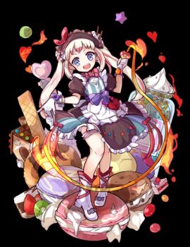 1girl :d black_background black_dress black_hairband boots bow bowtie child cream dress flat_chest food fruit full_body gloves gumi_(merc_storia) hairband heart highres holding holding_whip long_hair macaron merc_storia merc_storia_art_team official_art open_mouth pink_bow pink_bowtie pink_hair plaid_bow puffy_short_sleeves puffy_sleeves red_bow short_sleeves sidelocks simple_background smile solo standing strawberry sweets sweets_house tachi-e thigh_scrunchie thighs twintails v-shaped_eyebrows wafer whip white_boots white_gloves