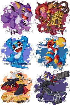 Rule 34 | bancholeomon, bastemon, beelzebumon, digimon, dorumon, fladramon, highres, v-mon