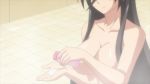 10s 1boy 1girl animated ass ass_grab bathing bathroom black_hair blush body_soaping bouncing_breasts breast_press breast_sucking breasts closed_eyes french_kiss grabbing_another&#039;s_ass grabbing_another&#039;s_breast green_eyes groping hasegawa_chisato hetero huge_breasts implied_paizuri kiss large_breasts long_hair mixed-sex_bathing moaning mole nipple_stimulation nipple_tweak nipples nude rubbing saliva shared_bathing shinmai_maou_no_testament soap soap_bottle sound standing toujou_basara towel video