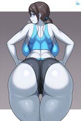 Rule 34 | 1girl, ass, nintendo, solo, wii fit, wii fit trainer