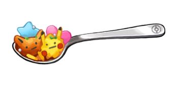 artist_request character-themed_food curry curry_rice eevee food food_focus game_cg gen_1_pokemon heart nintendo no_humans official_art pikachu pokemon pokemon_swsh rice spoon star_(symbol) third-party_source transparent_background