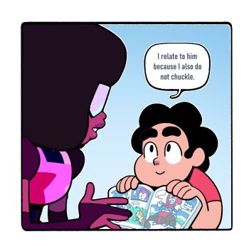 1boy 1girl afro black_hair book charmy_bee closed_mouth colored_skin discount-supervillain garnet_(steven_universe) holding holding_book knuckles_the_echidna short_hair sonic_(series) sonic_the_hedgehog speech_bubble steven_quartz_universe steven_universe thick_lips