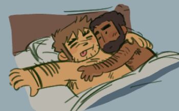 Rule 34 | . ., 2boys, :q, arm around shoulder, armpit hair, armpit hair peek, bara, beard over mouth, blush stickers, brown hair, closed eyes, couple, cuddling, facial hair, forked eyebrows, hairy, joseph (scott pilgrim), lying, male focus, medium sideburns, multiple boys, nude, null (mr not null), on back, scott pilgrim (series), scott pilgrim takes off, short hair, sideburns stubble, sketch, sleeping, sparse chest hair, sparse stubble, stephen stills, stubble, thick arm hair, thick eyebrows, tongue, tongue out, upper body, yaoi