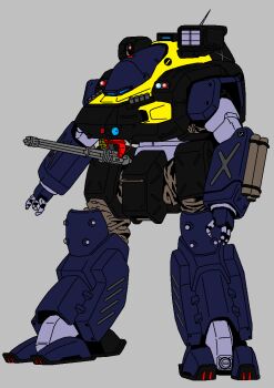 grey_background gundam hannibal hannibal_(patlabor) kidou_keisatsu_patlabor mecha mk-ii no_humans recolor robot simple_background titans