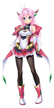 Rule 34 | 1girl, aikawa haruno, antenna hair, armor, bare shoulders, black gloves, black pantyhose, blue eyes, blush, boots, breasts, chest jewel, cleavage, cleavage cutout, closed mouth, clothing cutout, covered navel, detached sleeves, earrings, elbow gloves, exs-tia ignis, frilled skirt, frills, frown, full body, game cg, gloves, hair between eyes, hairband, hand on own chest, jewelry, kamitsurugi ouka, kouyoku senki exs-tia concert, large variant set, leotard, long hair, looking at viewer, magical girl, medium breasts, miniskirt, non-web source, official art, pantyhose, pink hair, pleated skirt, red skirt, skirt, solo, standing, tachi-e, transparent background, variant set