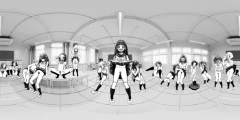 360_panorama 6+girls akebi-chan_no_serafuku akebi_komichi anus ass between_legs blush bottomless bow bowtie breasts chair character_request chiarashi_hoko classroom cleft_of_venus clothes_lift clothes_pull desk embarrassed exhibitionism fellatio_gesture female_focus female_pubic_hair flat_chest full_body glasses greyscale hand_between_legs harem hebimori_oshizu highres hiraiwa_hotaru holding holding_sign kizaki_erika kneehighs lifting_own_clothes loli long_hair looking_at_viewer medium_breasts medium_hair monochrome multiple_girls neckerchief no_panties no_shoes nude on_desk one_eye_closed ookuma_minoru open_mouth panorama panties panty_pull pov presenting pubic_hair public_indecency pussy sailor_collar school_desk school_uniform serafuku shoes short_hair side_ponytail sign sitting skirt skirt_lift skirt_pull small_breasts smile smug socks spread_legs squatting tatsumori_ai togano_mai topless_female twintails two_side_up ukokkei underwear usagihara_touko uwabaki