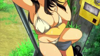 1boy 1girl 2girls animated censored cum cum_in_pussy grinding grinding_over_clothes groping mosaic_censoring multiple_girls natsu_to_hako nipples penis public_indecency pussy sachi_(natsu_to_hako) sex sound tagme vaginal video yoshi_(natsu_to_hako)