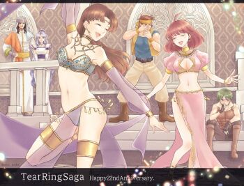 Rule 34 | 2boys, attrom (tear ring saga), barts (tear ring saga), closed eyes, lionheart (tear ring saga), lyria (tear ring saga), mcc msbt, multiple boys, plum (tear ring saga), tear ring saga, tear ring saga: yutona eiyuu senki