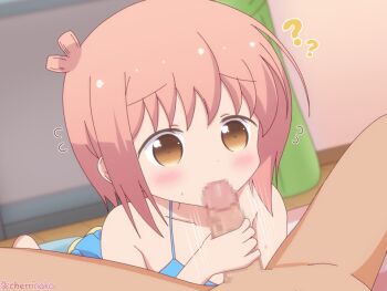 Rule 34 | 1boy, 1girl, ?, age difference, aged down, blush, bra, breasts, brown eyes, brown hair, censored, cherrinako, feet, fellatio, ichinose hana, looking at another, masturbation, motion lines, nose, oral, penis, sex, short hair, skirt, slow start, small breasts, speed lines, spread legs, underwear, veins, veiny penis, wet