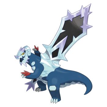 artist_request baxcalibur claws colored_sclera full_body ice mega_baxcalibur mega_pokemon nintendo no_humans official_art open_mouth pokemon pokemon_(creature) pokemon_focus pokemon_legends:_z-a red_pupils second-party_source solo transparent_background yellow_eyes yellow_sclera