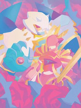 Rule 34 | armor, cowboy shot, digimon, digimon (creature), digipuri, dynasmon, helmet, horns, lordknightmon, pink armor, pink helmet, red eyes, white armor, white helmet