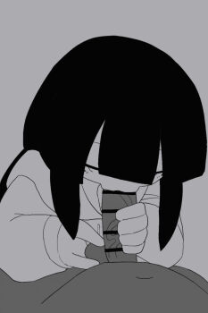 1boy 1girl all_fours animated ass bar_censor blush censored commentary cum cum_in_pussy dark-skinned_male dark_skin doggystyle ejaculation fellatio greyscale head_pinned_down hetero highres hood hood_down hoodie inabakumori long_hair monochrome motion_lines multiple_views navel oral osage_(nukunuku_nigirimeshi) penis pov pussy sex sex_from_behind shoes simple_background single_tear stomach_bulge sweat tagme testicles thighhighs tongue top-down_bottom-up toumei_tou ugoira vaginal veins veiny_penis video x-ray