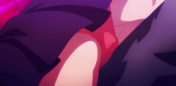 1boy 1girl 2020s animated animated_gif blush breasts ezo_yakumo grinding heart heart-shaped_pupils licking mato_seihei_no_slave nipple_rub nipple_stimulation nipples pink_underwear purple_hair symbol-shaped_pupils tongue tongue_out wakura_yuuki