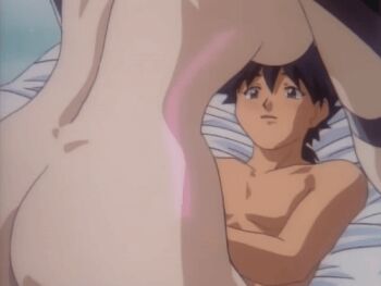 1990s_(style) 1998 1boy 1girl age_difference android animated animated_gif ass breasts gynoid hetero huge_ass incest kei_(spaceship_agga_ruter) mother_and_son navel nude retro_artstyle spaceship_agga_ruter stomach tagme taiyo_(spaceship_agga_ruter) tutorial