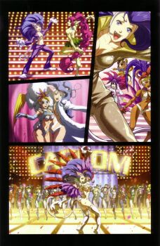 Rule 34 | 1990s (style), 6+girls, :d, ^ ^, absurdres, animal ears, animal hands, animal print, antenna hair, arm up, armband, armpits, arnold tsang, ass, ayame (power stone), ayuhara natsu, back, bandages, bandeau, bare back, barefoot, bat print, bat wings, battle circuit, big hair, bikini, bikini top only, black hair, blonde hair, blue eyes, blue hair, blue legwear, bodypaint, bodysuit, boots, border, bracelet, braid, breasts, brown hair, cammy white, camouflage, capcom, capcom fighting jam, cat ears, cat girl, cat tail, center opening, checkered floor, choker, claws, cleavage, cleavage cutout, closed eyes, clothing cutout, coat, colored skin, confetti, crop top, crossover, dancing, dark-skinned female, dark skin, darkstalkers, demon girl, dress, drill hair, effie (street fighter), elbow gloves, ele (star gladiator), elena (street fighter), everyone, fangs, feathers, felicia (darkstalkers), female focus, flat chest, floor, framed, frilled dress, frills, fur, fur trim, garter straps, gem, gloves, glowing, hair between eyes, hair ornament, hair over one eye, hairband, hand on headwear, hat, head wings, headband, headdress, headset, high heels, high kick, highres, hug, ibuki (street fighter), indoors, jacket, jewelry, june lin milliam, justice gakuen, kazama akira, kicking, kirishima yurika, knee boots, large breasts, leaning, leg lift, legs, leotard, lights, lilith (darkstalkers), lineup, long hair, long sleeves, looking at viewer, looking back, mask, midriff, moero! justice gakuen, monster girl, motion blur, multiple girls, muscular, navel, neck ring, necklace, official art, open clothes, open coat, open jacket, open mouth, open shirt, outstretched arms, pants, pantyhose, patterned legwear, perspective, pink hair, ponytail, power stone, print legwear, profile, purple hair, purple legwear, q-bee, rainbow mika, red eyes, red legwear, retro artstyle, ring, rouge (power stone), scan, scrunchie, shirt, shoes, short dress, short hair, single braid, skull, sleeves past wrists, smile, sparkle, stage, stage lights, stairs, standing, standing on one leg, star gladiator, street fighter, street fighter iii (series), street fighter zero (series), strider (video game), striped legwear, swimsuit, tail, thigh boots, thigh gap, thighhighs, tiffany lords, tile floor, tiles, tiptoes, tong pooh, top hat, twin braids, twin drills, twintails, udon entertainment, united states, unzipped, very long hair, wakaba hinata, white gloves, white hair, white legwear, wide sleeves, wings, wristband, yellow beast, yellow skin