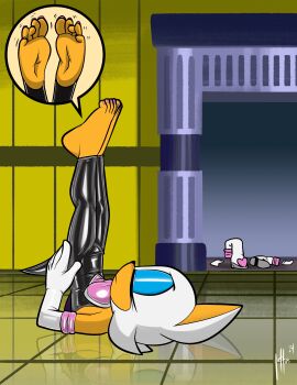 absurdres bodysuit boots exercising feet furry furry_female gloves highres latex latex_bodysuit latex_boots latex_gloves qqlettuce rouge_the_bat socks sonic_(series) stretching unworn_boots unworn_socks wiggling_toes