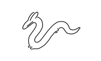 animal animal_focus animated animated_gif creature flying greyscale looping_animation lowres monochrome no_humans original ph4_18c solo white_background