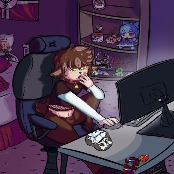 1girl animal_ears animal_legs bad_dragon boykisser breast_mousepad bridget_(guilty_gear) chair character_doll cirno collar combat_shotgun crewmate_(among_us) cumjar_(meme) devychannel doll dual-mode_shotgun dungeon_meshi eimi_isami gamer_supps guilty_gear guilty_gear_strive gun gundam hello_kitty highres jojo_no_kimyou_na_bouken killer_queen little_runmo monitor mousepad my_little_pony pump-action_shotgun pump_action sanrio satyr semi-automatic_shotgun sheep shotgun solo spas-12 tail touhou weapon zeon