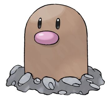 Rule 34 | animal focus, diglett, gen 1 pokemon, nintendo, no humans, official art, pokemon, pokemon (creature), pokemon focus, pokemon frlg, soil, solo, sugimori ken, third-party source, transparent background