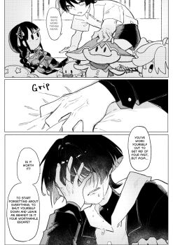 Rule 34 | 1boy, aether (genshin impact), alternate costume, alternate universe, aranara (genshin impact), bent over, blunt ends, casual, character doll, choppy bangs, clenched teeth, clutching blanket, contemporary, crying, curtains, doll, durin (genshin impact), english text, fingernails, genshin impact, greyscale, hair intakes, hand up, highres, holding, holding stuffed toy, hood, hood down, hoodie, indoors, long sleeves, male focus, mini durin (genshin impact), monochrome, musou isshin (genshin impact), open hand, raiden shogun, scaramouche (genshin impact), shirt, short hair, shorts, solo, speech bubble, stuffed animal, stuffed toy, tears, teeth, turtleneck, turtleneck shirt, undershirt, veins, veiny hands, wing collar, yaginori