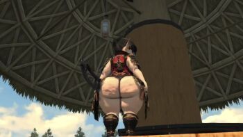 Rule 34 | 3d, animated, ass, cellulite, final fantasy, final fantasy xiv, glasses, huge ass, lalafell, music, olerito, shortstack, tagme, video