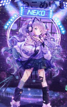 1girl :o ahoge animal_ear_headphones animal_ears animated animated_gif badge bandaid bandaid_on_knee bandaid_on_leg barcode black_leg_warmers black_skirt blinking blue_bow blue_eyes boqing_xiao_guafu bow bow_choker bubble buttons cable cat_ear_headphones cat_ears chinese_commentary choker closed_eyes cloud commentary_request commission dated emphasis_lines eyelashes fake_animal_ears floating_clothes flower footwear_bow footwear_ribbon full_body hair_bow hair_ornament hairclip headphones heart heart-shaped_eyewear highres holding holding_microphone holding_microphone_stand hood hood_down hooded_jacket idol jacket knees leg_warmers light_particles long_hair long_sleeves looking_at_viewer loose_hair_strand microphone microphone_stand miniskirt multiple_hair_bows music musical_note night open_clothes open_jacket open_mouth original outdoors patch pink_bow pleated_skirt polka_dot polka_dot_bow puffy_long_sleeves puffy_sleeves purple_bow purple_choker purple_flower purple_hair purple_jacket purple_ribbon purple_shirt rainbow red_bow ribbon sample_watermark shirt shoes singing skirt smile sneakers solo stage_lights standing star_(symbol) tareme teeth too_many_watermarks two_side_up upper_teeth_only very_long_hair watermark wavy_hair weibo_watermark x_hair_ornament yellow_bow