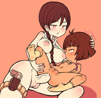 1futa 1girl absurdres age_difference anal ankle_socks anus ass blush boots bottomless breasts breasts_out brown_eyes brown_hair cleft_of_venus dark-skinned_female dark_skin dora_marquez dora_the_explorer erection futa_with_female futanari gun handgun head_grab highres kiomaru1 lara_croft large_breasts licking_nipple loli nail_polish navel nipple_stimulation nipples no_bra no_panties orange_background penis pink_shirt pistol ponytail puffy_nipples pussy sex shirt short_hair slippers small_breasts smile socks spread_legs sweat tank_top testicles thigh_grab thigh_strap thighs toe_scrunch tomb_raider uncensored veins veiny_penis weapon white_shirt yellow_eyes