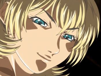 1futa 2007 american animated animated_gif anime_screenshot attack bible_black bible_black_new_testament blonde_hair blue_eyes crazy_smile futanari glowing glowing_eyes jody_crowley shin_bible_black short_hair smile solo tagme witch