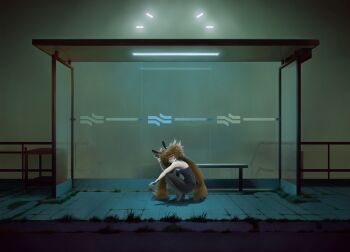 1girl ahoge animal_ears bare_shoulders clip_studio_paint_(medium) da_vu eyepatch fake_animal_ears hair_between_eyes hair_ornament highres koleda_belobog long_hair looking_at_viewer original playboy_bunny rabbit_girl red_eyes red_hair sphere_hair_ornament twintails zenless_zone_zero