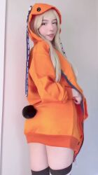 1girl ahegao animated ass blonde_hair breasts brown_eyes cosplay female_focus flashing functionally_nude highres hood hoodie jiggle kakegurui looking_at_viewer miamiaxof navel nipples no_panties open_clothes open_mouth orange_hoodie petite photo_(medium) pussy real_life small_breasts solo sound striped_clothes striped_thighhighs tagme thighhighs tongue tongue_out uncensored video wide_hips yomozuki_runa yomozuki_runa_(cosplay)