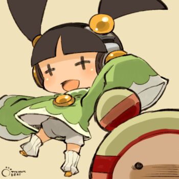 Rule 34 | + +, 1girl, arika, chibi, female focus, headphones, long sleeves, mota, sleeves past wrists, solo, technictix, twintails