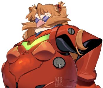 1boy alternate_hair_length alternate_hairstyle bodysuit breasts brown_hair color_connection cosplay dr._eggman facial_hair facing_viewer fat fat_man hand_on_own_hip highres horror_(theme) interface_headset_(evangelion) long_hair male_focus mecha_pilot_suit mr.psina mustache neon_genesis_evangelion plugsuit_(evangelion) red_bodysuit round_eyewear solo sonic_(series) souryuu_asuka_langley souryuu_asuka_langley_(cosplay) sunglasses twintails ugly upper_body what